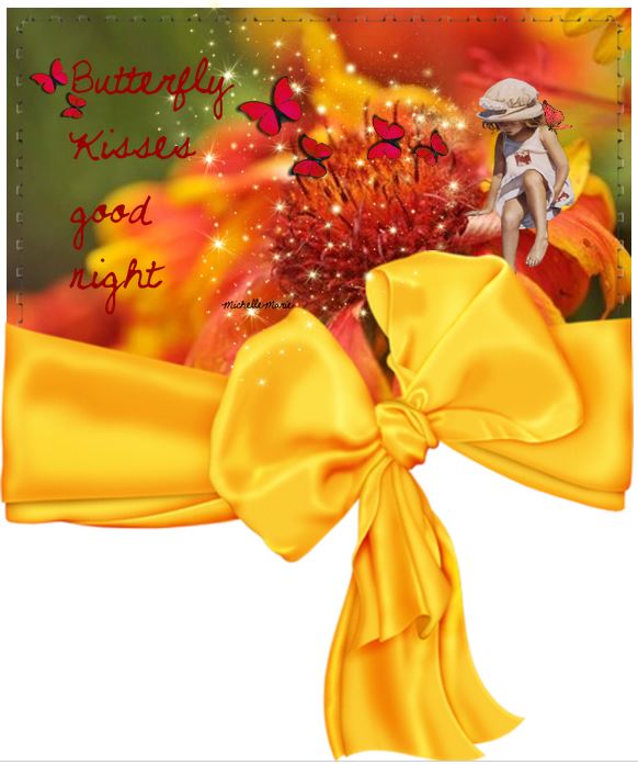 Buttfly kisses goodnight