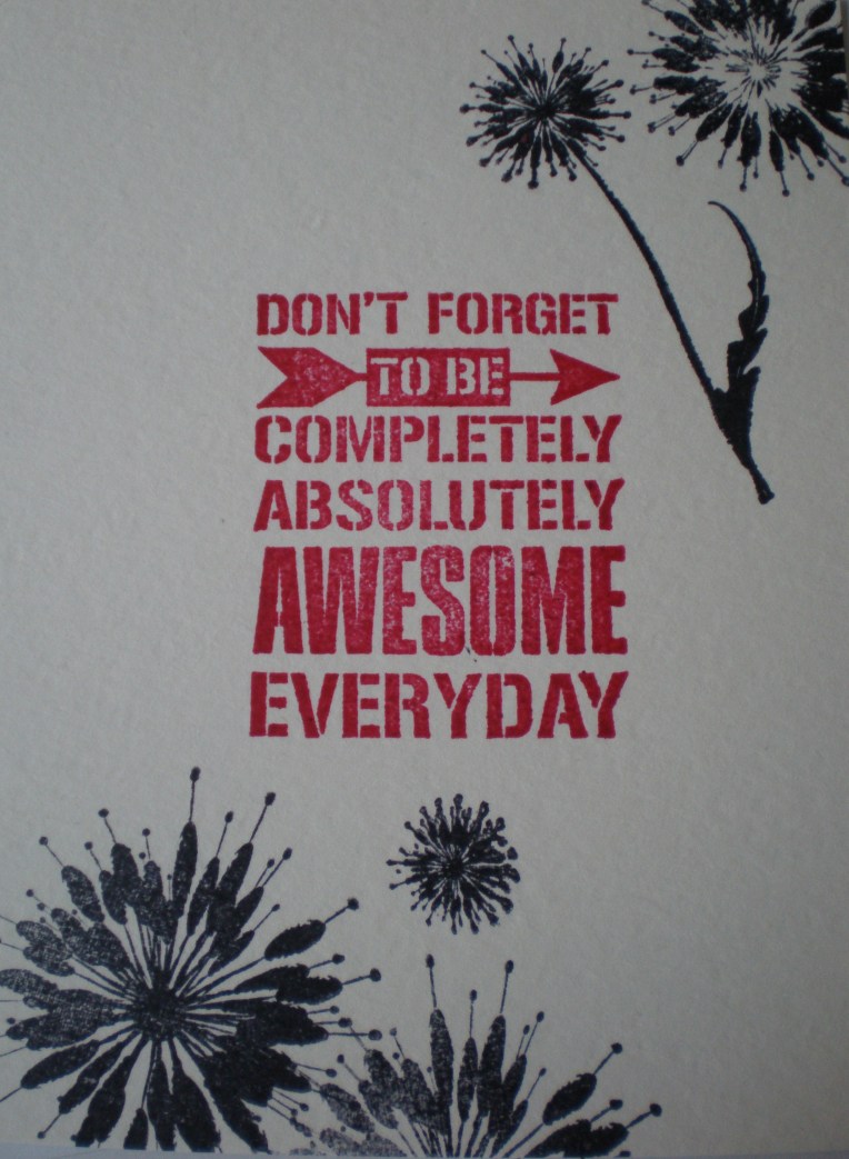 Be awesome
