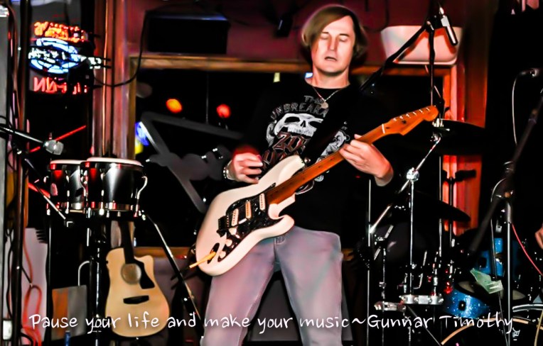 photo by Gunnar Timothy UG doesn't know I'm using this but it's perfect cause he's playing his own music and I love the beautiful sound!