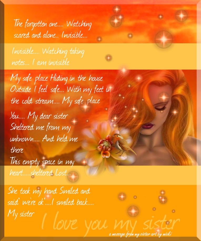 a message from my sister art by micki michellemarie