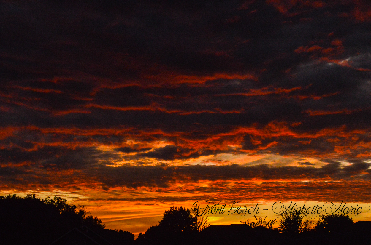 Oklahoma skies, Front Porch sitting